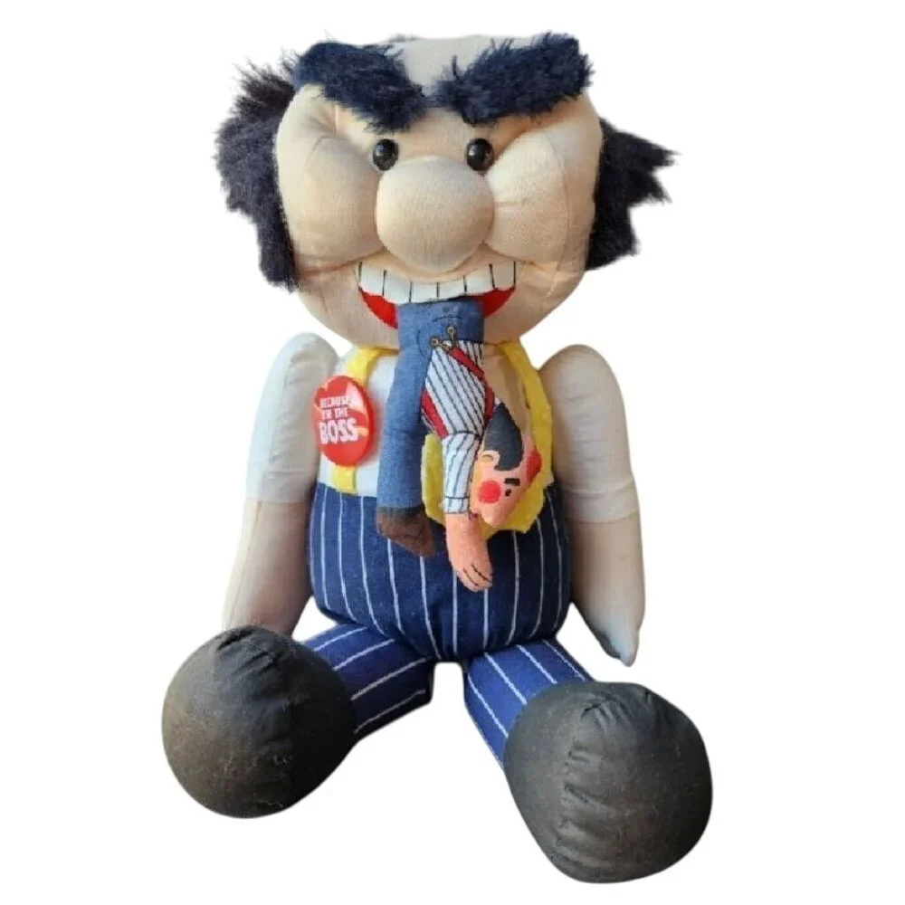 Because I'm the Boss Plush Doll The Item Co Inc Home Office Decor Funny! Vintage
